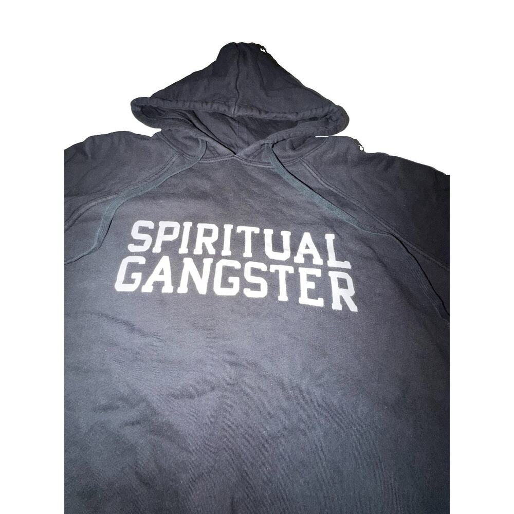Spiritual Gangster Women’s Varsity Classic Logo Raglan Hoodie Sweatshirt Small - Picture 4 of 5